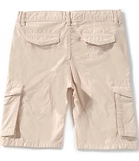 Guess Little Boys Garment Dye Poplin Cargo Shorts