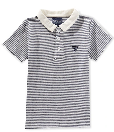 Guess Little Boys Striped Short Sleeve Polo Shirt