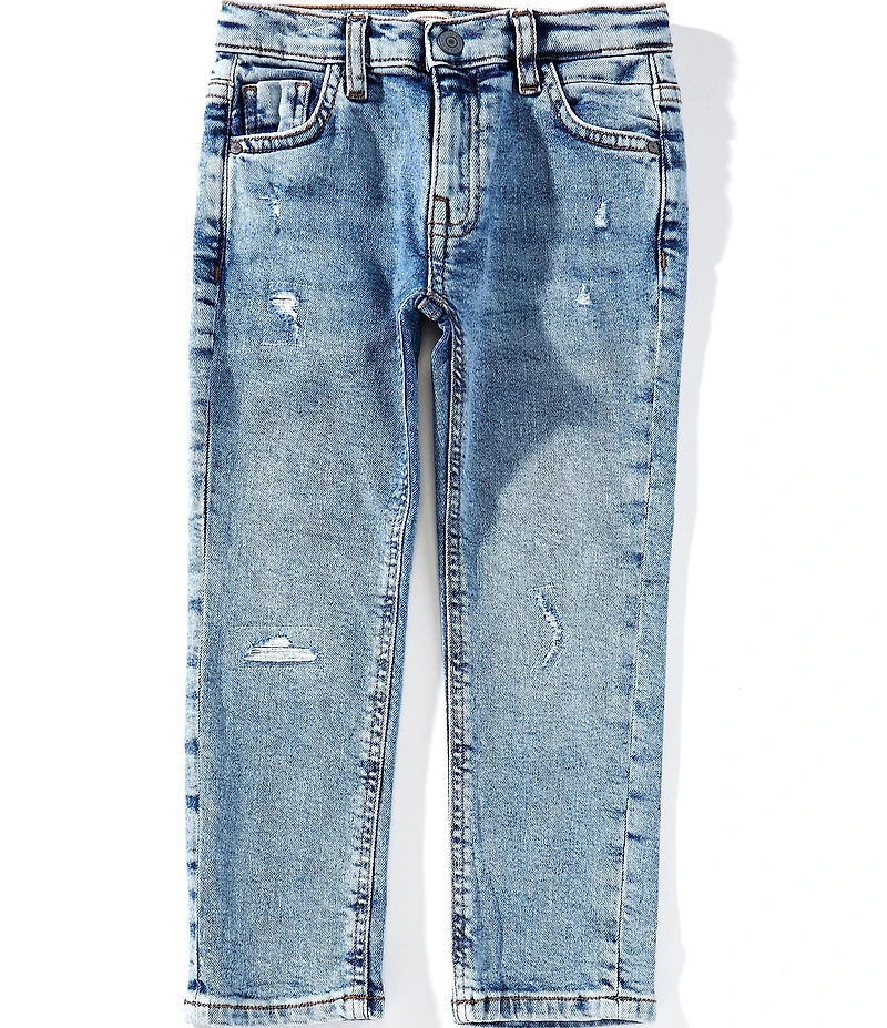 Guess Little Boys Comfort Distressed Denim Slim Fit Jeans