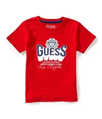 Guess Little Boys Short Sleeve Bubble Guess T-Shirt