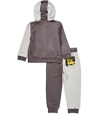 Guess Little Boys Two-Tone Effect Zip Jogger 2-Piece Set