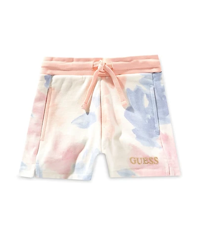 Guess Little Girls Printed Fleece Shorts