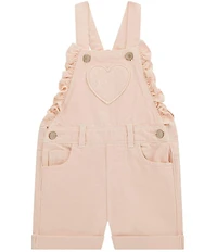 Guess Little Girls Rigid Bull Denim Heart Shortall