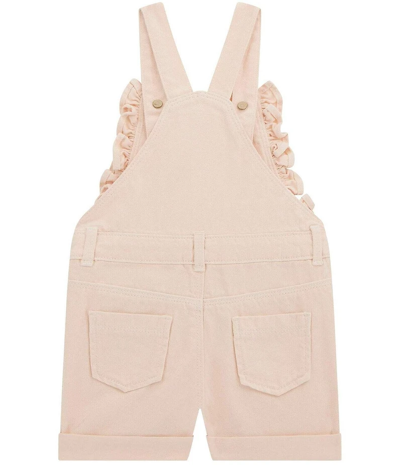 Guess Little Girls Rigid Bull Denim Heart Shortall