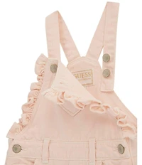 Guess Little Girls Rigid Bull Denim Heart Shortall