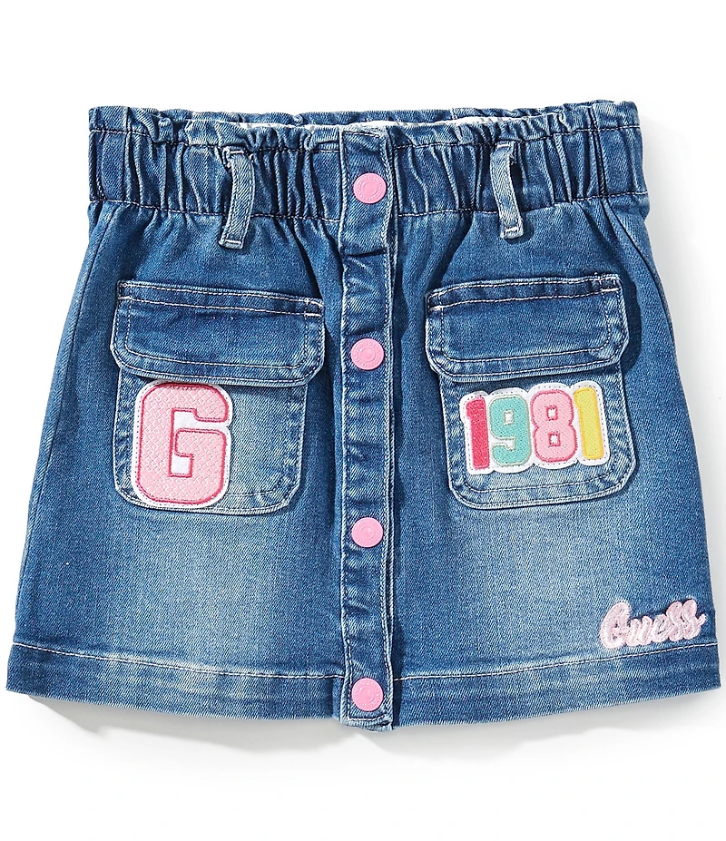 Guess Little Girls Stretch Denim Skirt