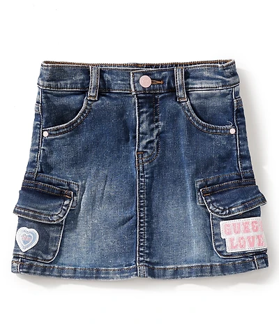 Guess Little Girls Stretch Denim Skirt