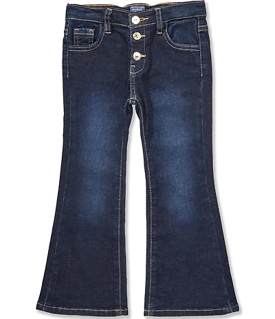 Guess Little Girls Flare Stretch Denim Pants