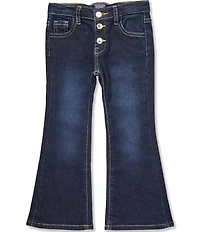 Guess Little Girls Flare Stretch Denim Pants