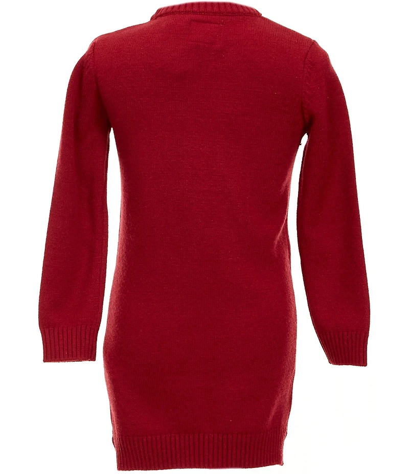 Guess Little Girls Long Sleeve Bear Dress
