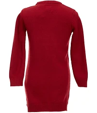 Guess Little Girls Long Sleeve Bear Dress