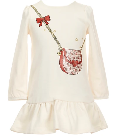 Guess Little Girls Long Sleeve French Terry Dress