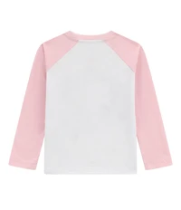 Guess Little Girls Raglan Long-Sleeve Essentials Organic Cotton T-Shirt