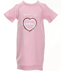 Guess Little Girls Short-Sleeve Punto Milano Ponte Sweater Dress