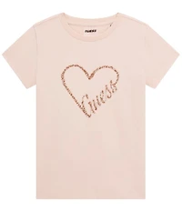 Guess Little/Big Girls Short Sleeve Heart Mini Me T-Shirt