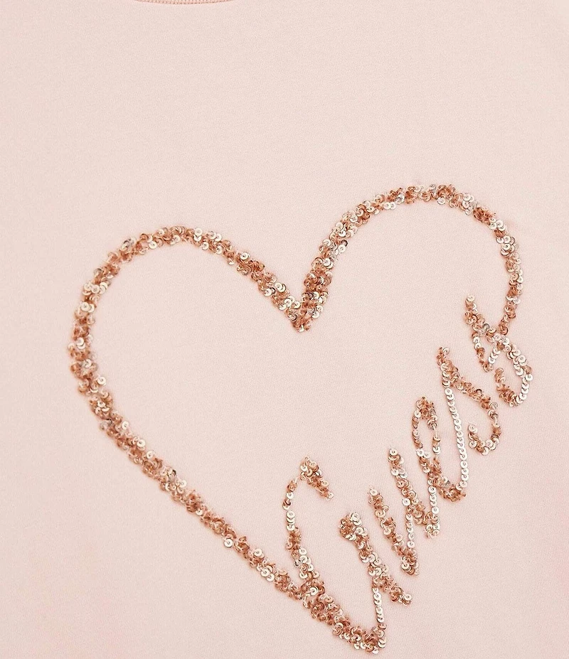 Guess Little/Big Girls Short Sleeve Heart Mini Me T-Shirt