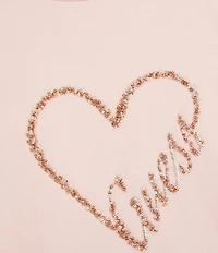 Guess Little/Big Girls Short Sleeve Heart Mini Me T-Shirt