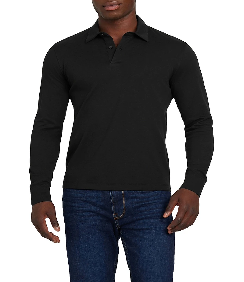 Guess Long Sleeve Barry Knit Polo Shirt