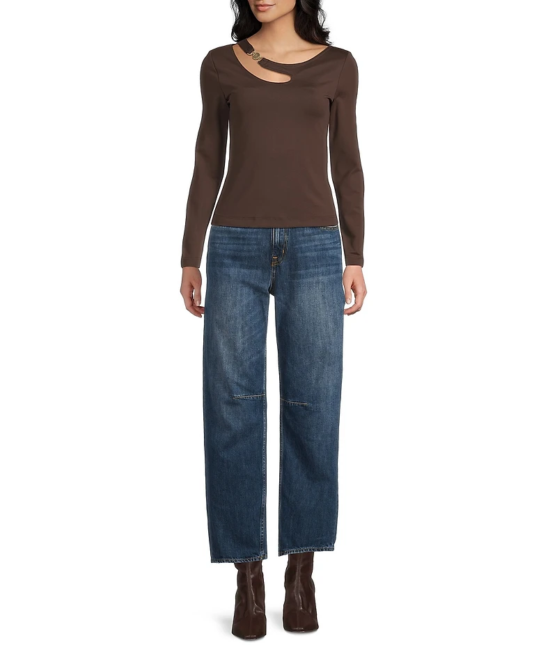 Guess Long Sleeve Eleanor Buckle Top