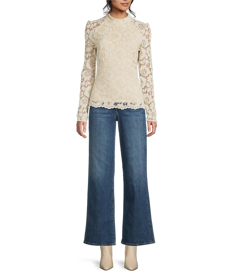 Guess Long Sleeve Josephina Lace Top