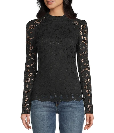 Guess Long Sleeve Josephina Lace Top