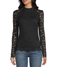 Guess Long Sleeve Josephina Lace Top