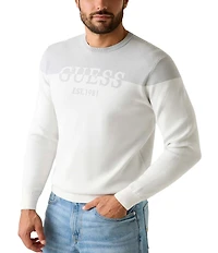Guess Long Sleeve Kantu Blocking Logo Sweater