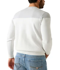 Guess Long Sleeve Kantu Blocking Logo Sweater