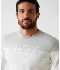 Guess Long Sleeve Kantu Blocking Logo Sweater