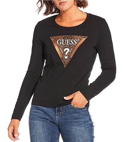 Guess Long Sleeve Leopard T-Shirt