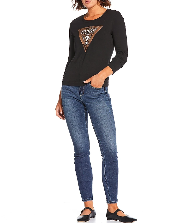 Guess Long Sleeve Leopard T-Shirt