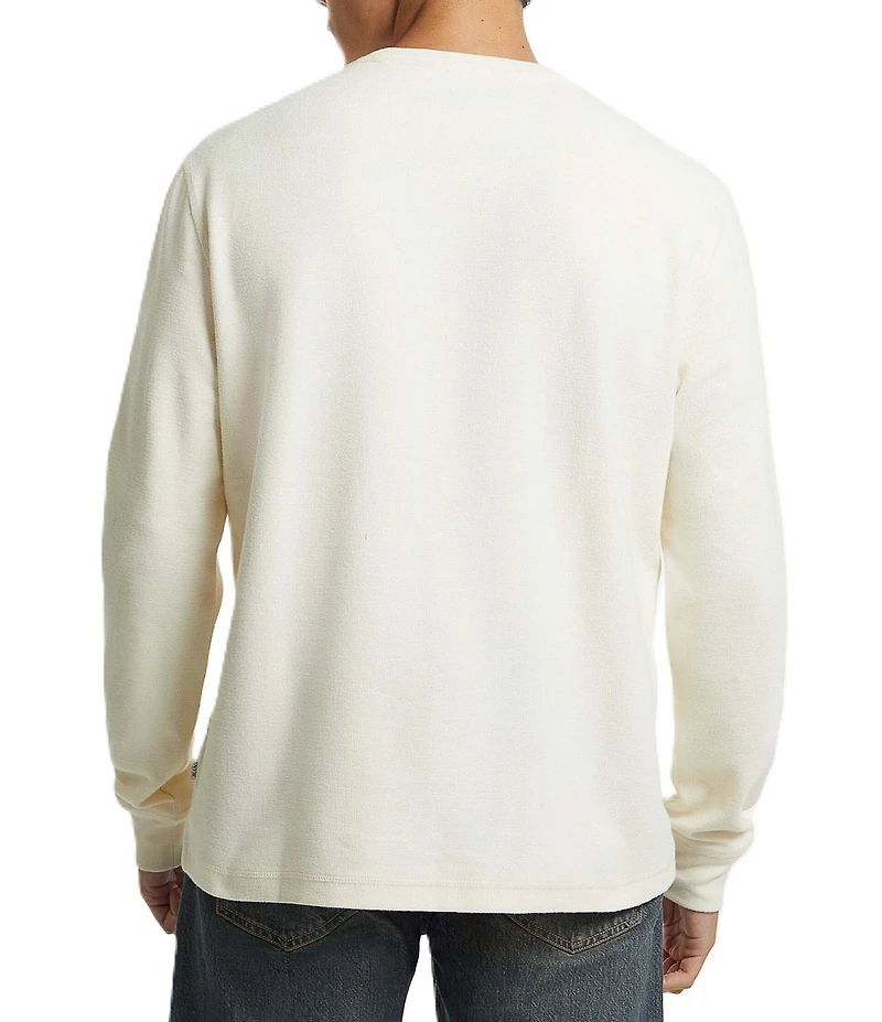 Guess Long Sleeve Waffle-Knit Mini Triangle T-Shirt