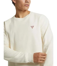 Guess Long Sleeve Waffle-Knit Mini Triangle T-Shirt