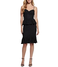 Guess Lula Sleeveless Lace Fit And Flare Dress