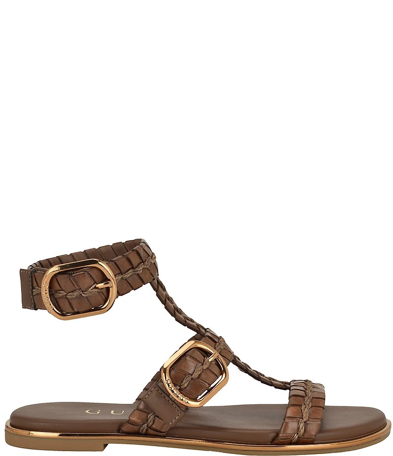Guess Lylnet Woven Straps Gladiator Sandals