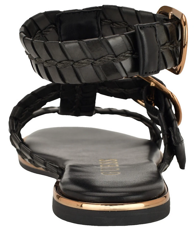 Guess Lylnet Woven Straps Gladiator Sandals
