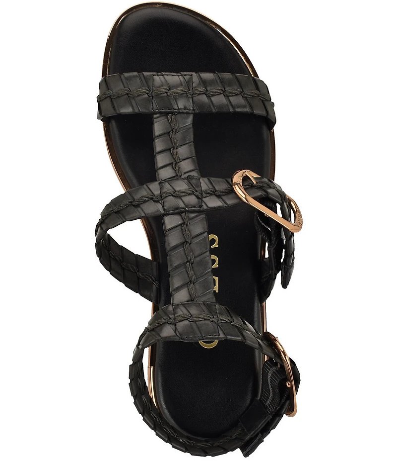 Guess Lylnet Woven Straps Gladiator Sandals