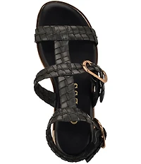 Guess Lylnet Woven Straps Gladiator Sandals