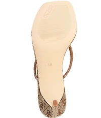 Guess Mayan Rhinestone Detail Thong Dress Sandals
