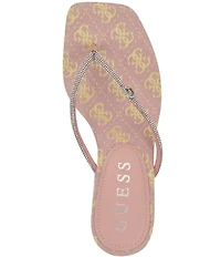 Guess Mayan Rhinestone Detail Thong Dress Sandals