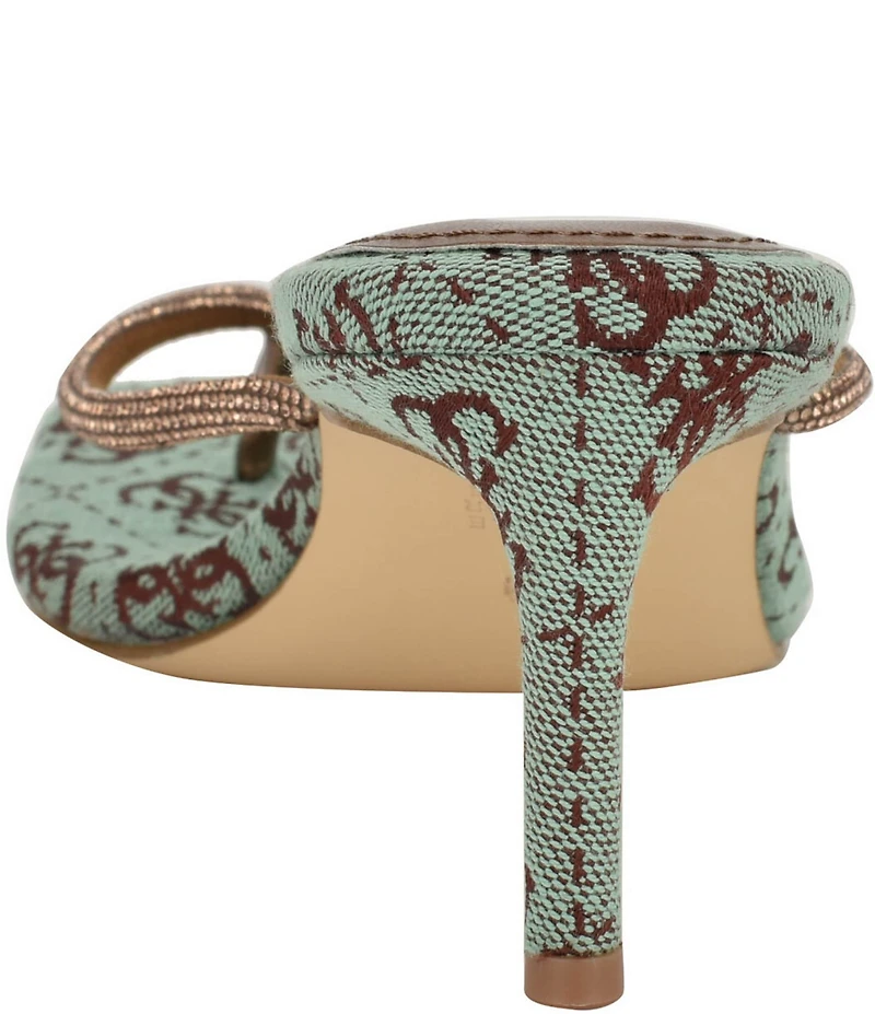 Guess Mayan Rhinestone Detail Thong Dress Sandals