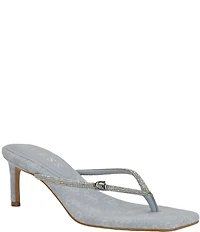 Guess Mayan Rhinestone Embellished Thong Stiletto Sandals