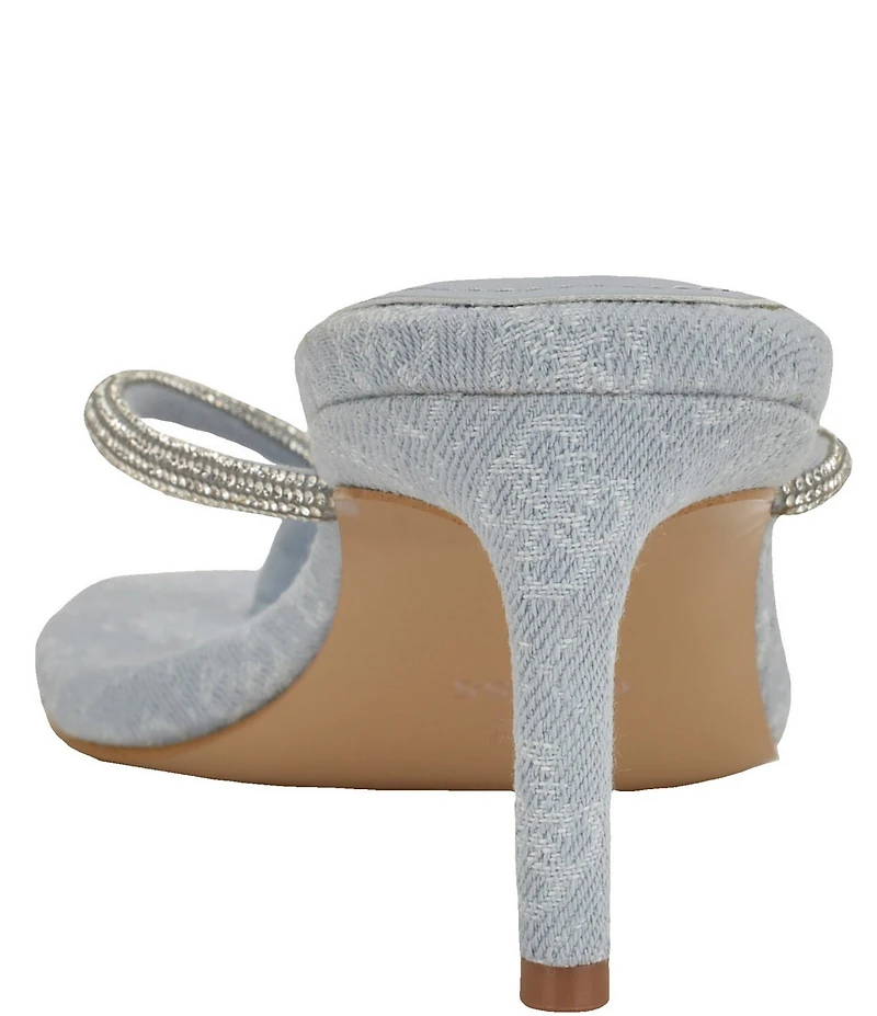 Guess Mayan Rhinestone Embellished Thong Stiletto Sandals