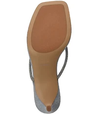 Guess Mayan Rhinestone Embellished Thong Stiletto Sandals