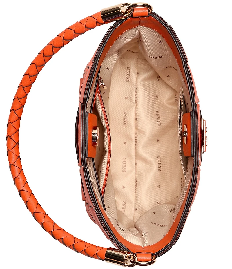 Guess Maylee Woven Bucket Bag