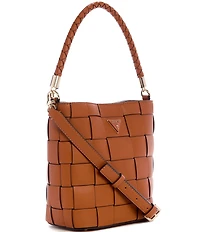 Guess Maylee Woven Bucket Bag