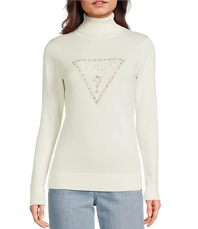 Guess Melanie Long Sleeve Mock Neck Sweater