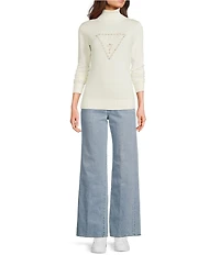 Guess Melanie Long Sleeve Mock Neck Sweater