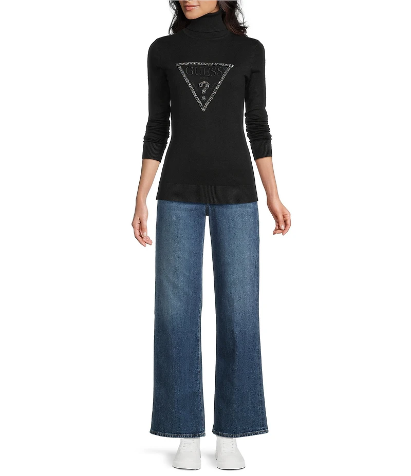 Guess Melanie Long Sleeve Mock Neck Sweater