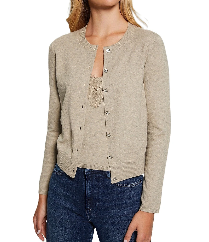 Guess Mena Long Sleeve Classic Crew Cardigan